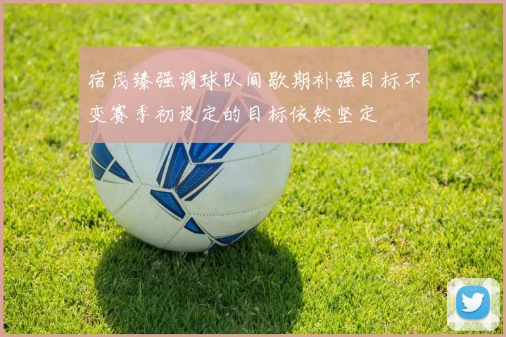 宿茂臻强调球队间歇期补强目标不变赛季初设定的目标依然坚定